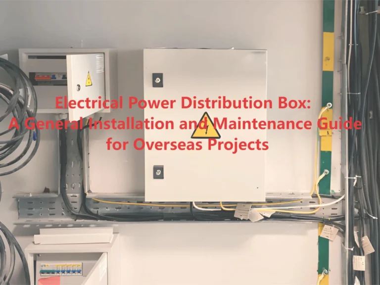 Electrical Power Distribution Box: A General Installation and Maintenance Guide for Overseas Projects