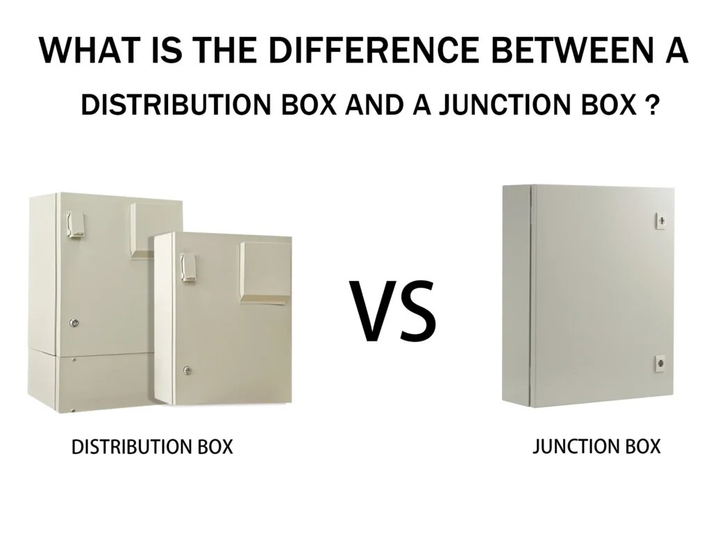 What is the difference between a distribution box and a junction box