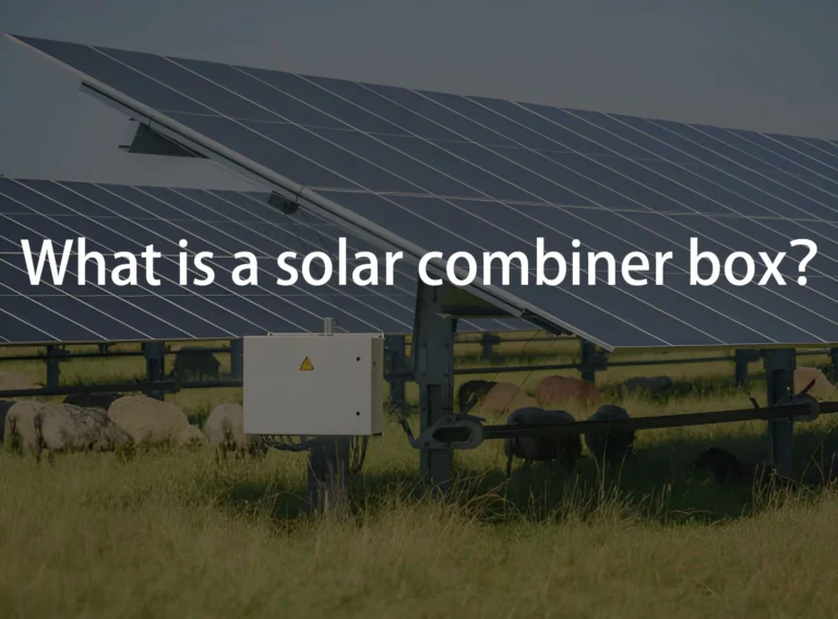 What is a solar combiner box and why is it used in photovoltaic designs?