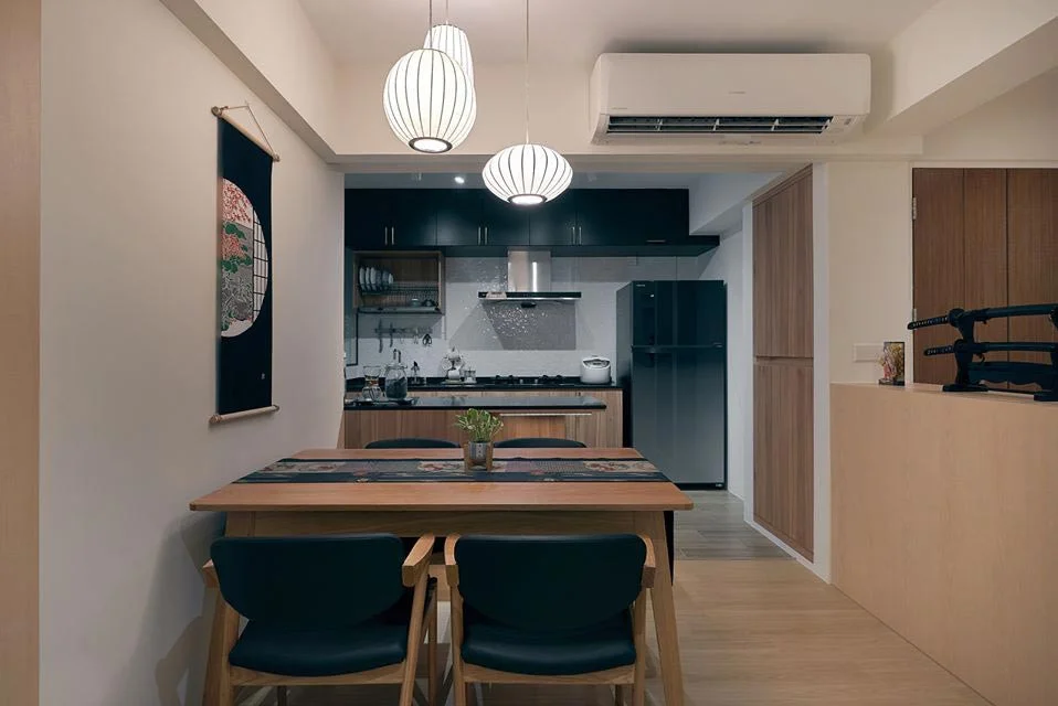 japanese minimalist bto dining kitchen singapore