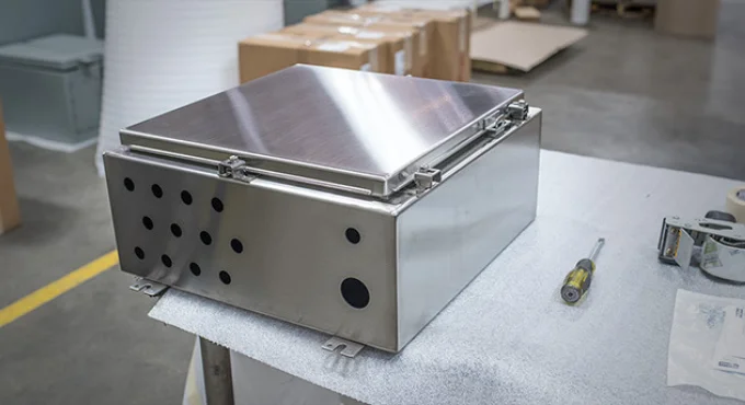 Customizable and Corrosion Resistant Stainless Steel Enclosure Features