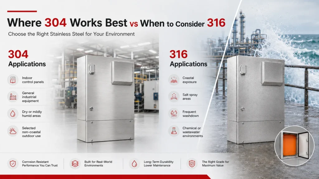stainless steel enclosure application environment guide