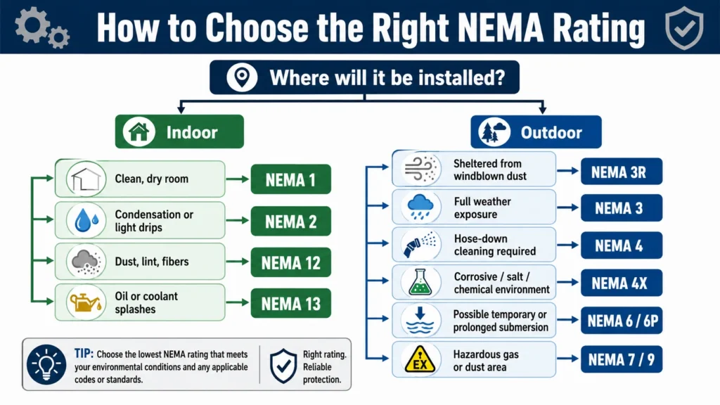 how to choose the right nema rating