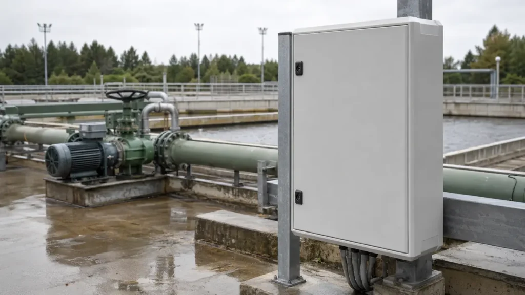 fiberglass enclosure water treatment application