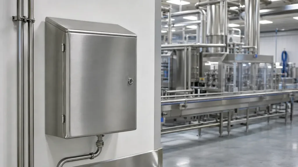 stainless steel enclosure food processing application