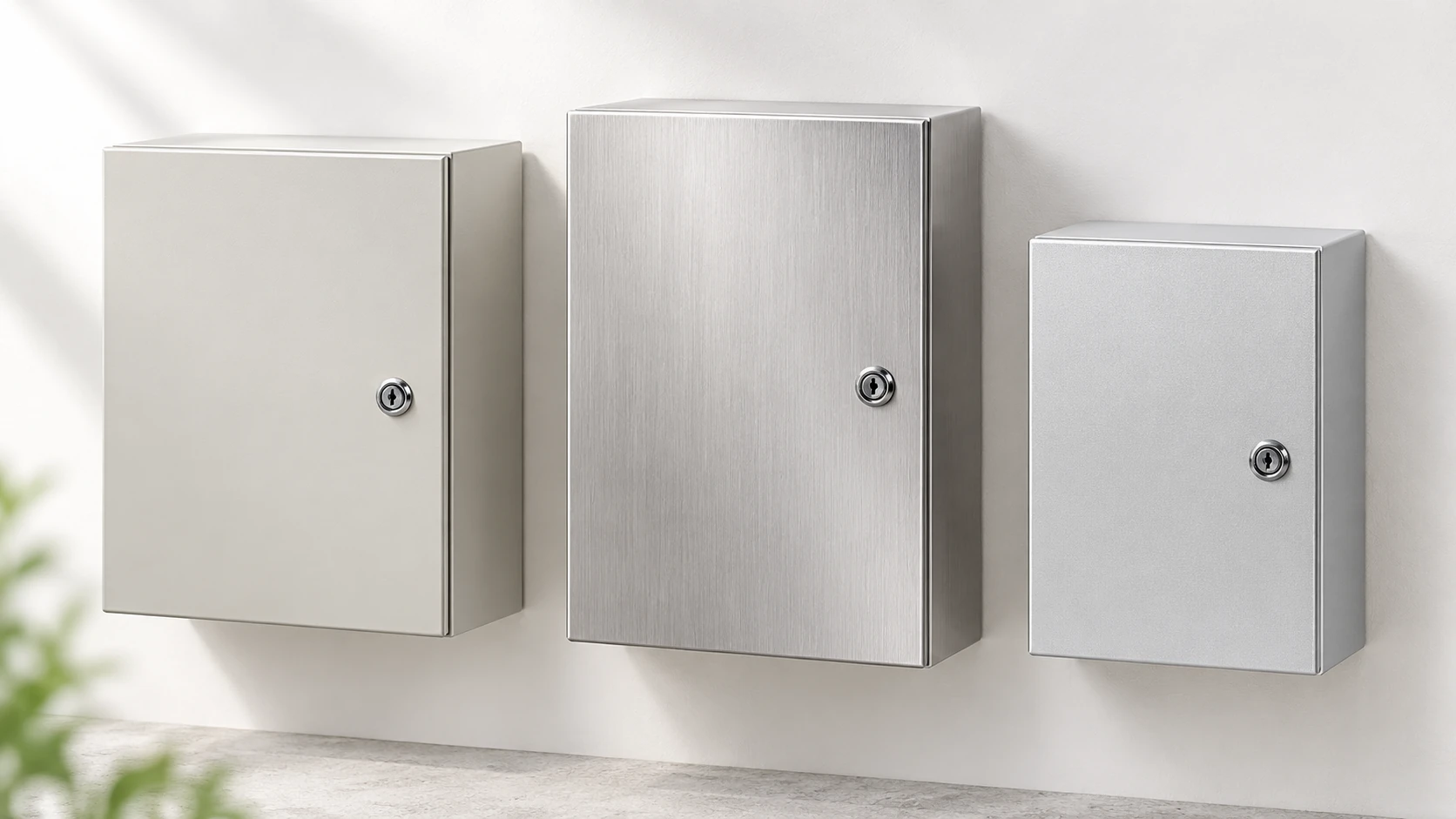 Steel stainless steel and aluminum electrical enclosures
