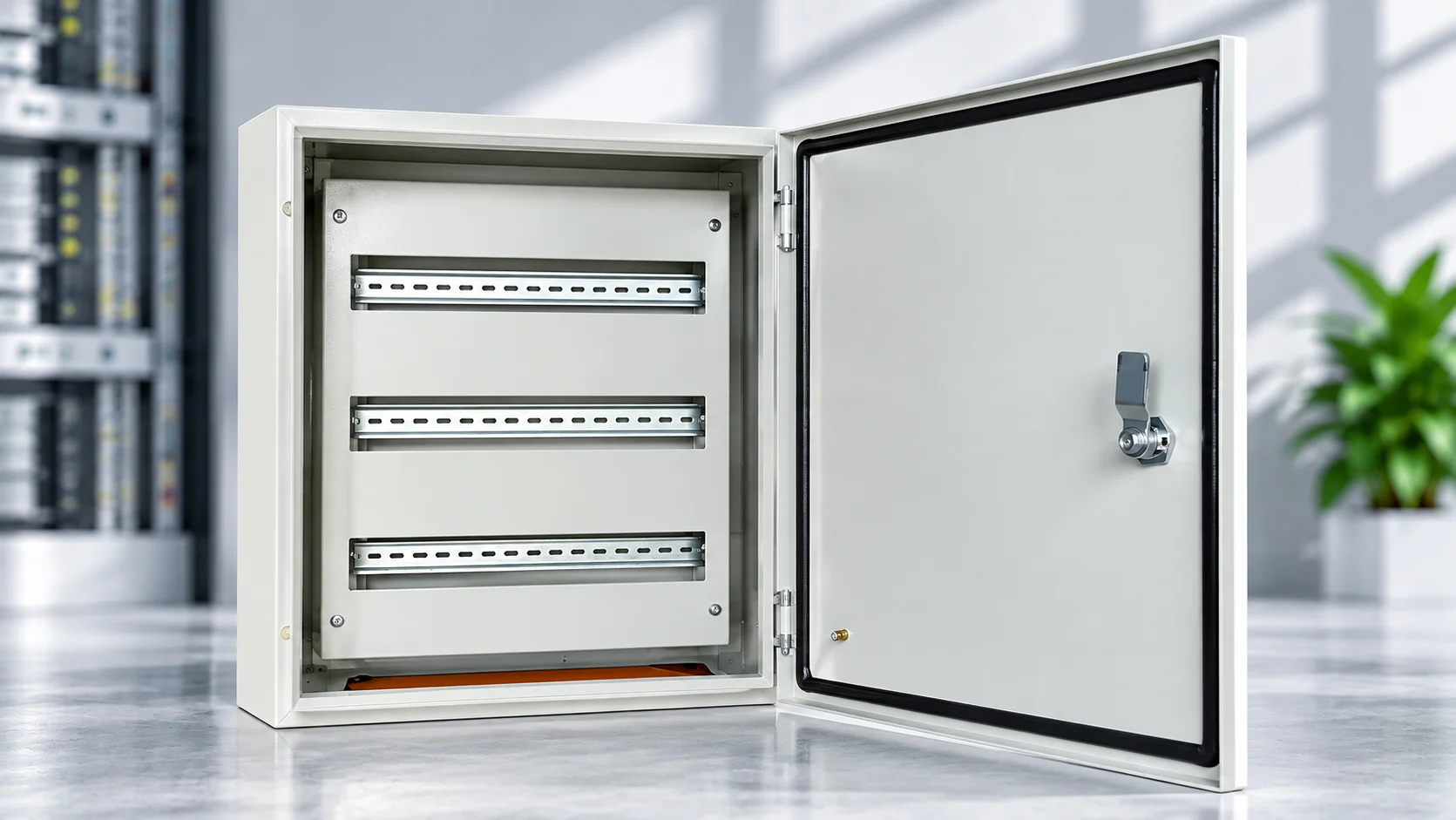 Custom DIN rail and control enclosure